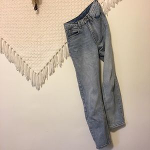 John Galt high rise mom jean